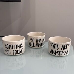 Inspirational Ceramic Planter Set